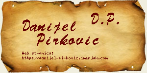 Danijel Pirković vizit kartica